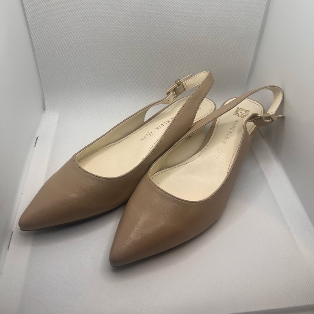 Anne Klein Women's Expert Slingback Nude 9.5 - Picture 2 of 7